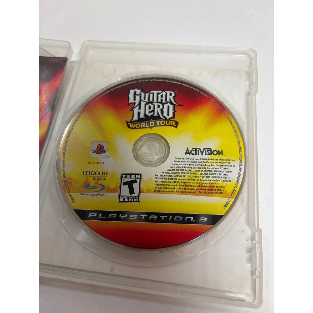 Guitar Hero World Tour Sony PlayStation 3 PS3 Activision 2008 Music Rhythm Game